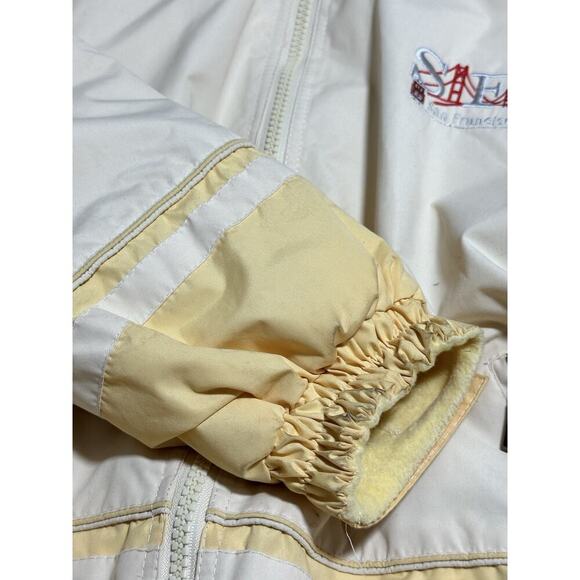 CHENERAL San Francisco Reversible Jacket Removable Hood Adult size Small Yellow - Picture 8 of 13